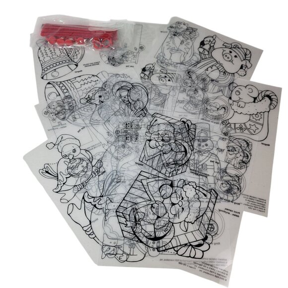 Shrinky Dinks Activity Kit Christmas Chenille Stems Rings Incomplete 2003 VTG - Picture 6 of 10